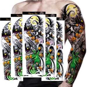 QB series full sleeves temporary tattoos