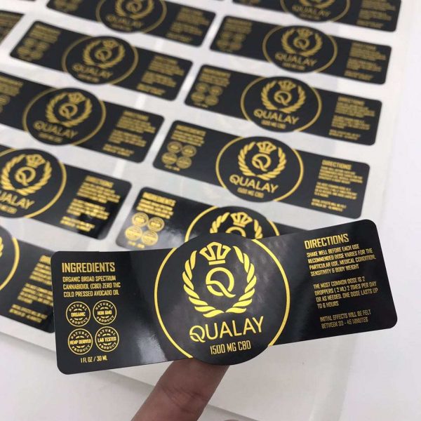 custom gold stamping stickers - 图片 3