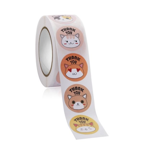 cute animal cartoon thank you sticker - 图片 4