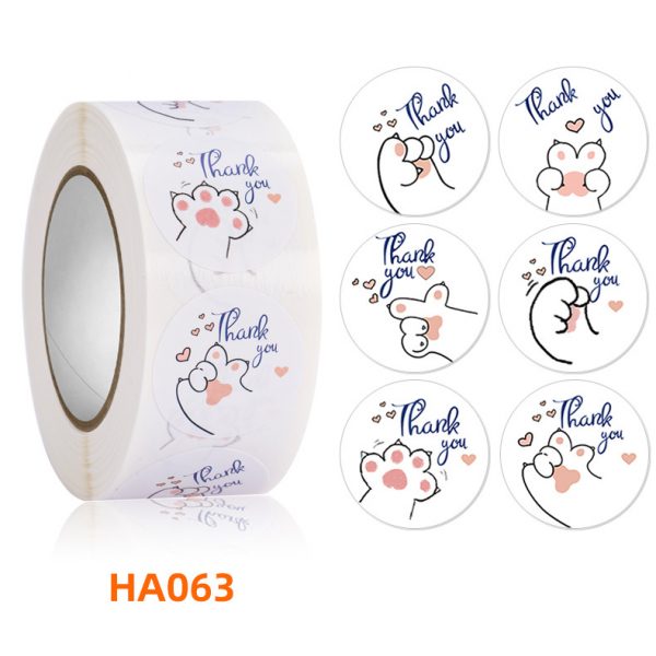 cute animal cartoon thank you sticker - 图片 8