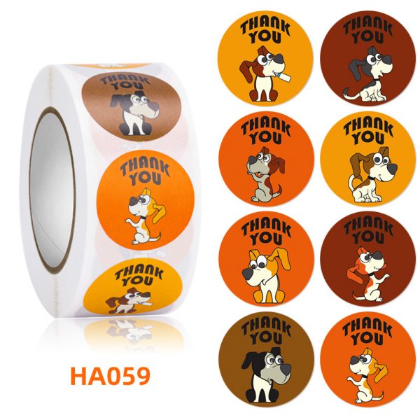 cute animal cartoon thank you sticker - 图片 9