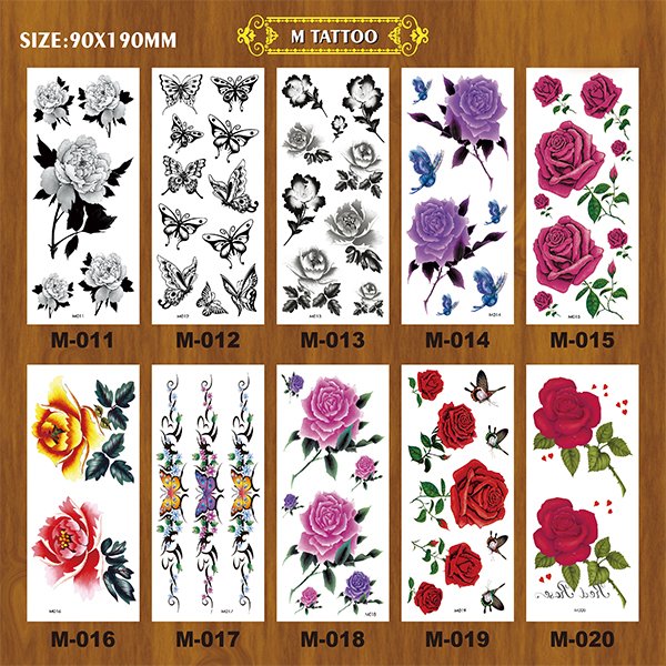 M series flower temporay tattoo - 图片 3