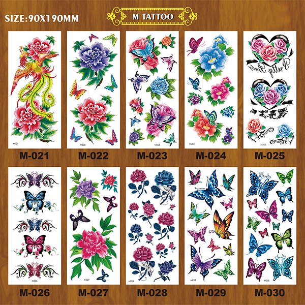 M series flower temporay tattoo - 图片 4