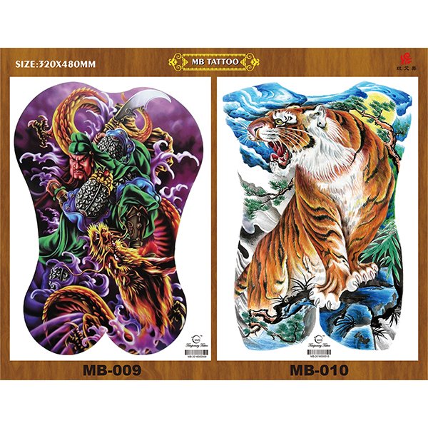 MB series 320*480 mm full back temporay tattoos - 图片 5