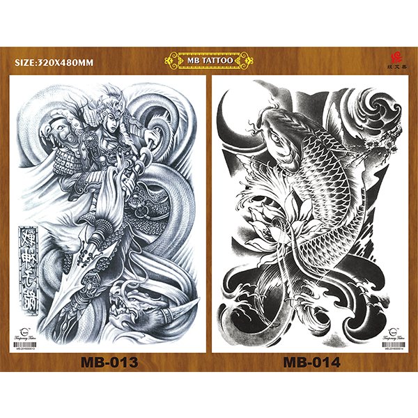 MB series 320*480 mm full back temporay tattoos - 图片 7