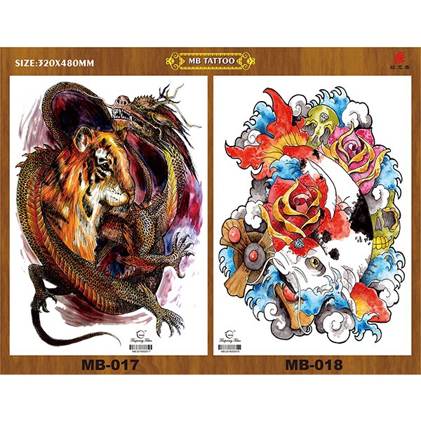 MB series 320*480 mm full back temporay tattoos - 图片 9