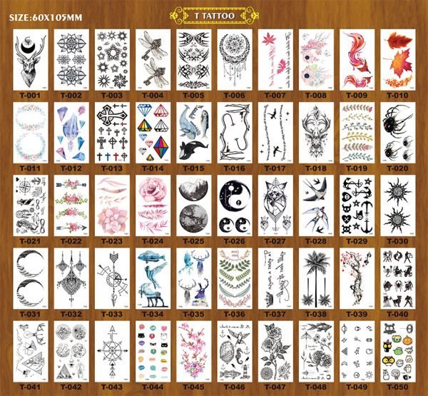 T series small temporary tattoos - 图片 2