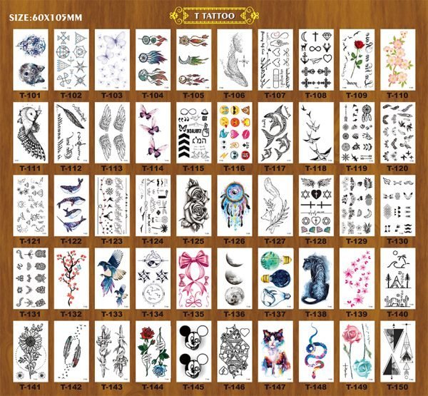 T series small temporary tattoos - 图片 4