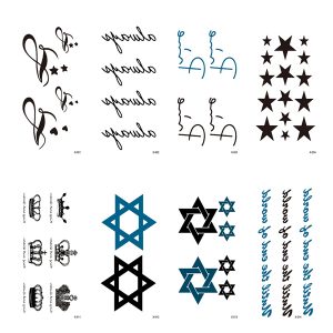 X series small temporary tattoos