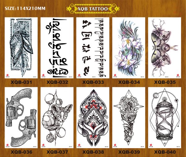 XQB  series fake tattoos - 图片 5