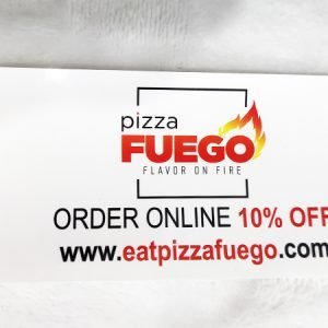 custom design waterproof PVC pizza box seal sticker
