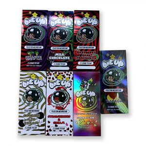 One up mushroom chocolate bar packaging boxes