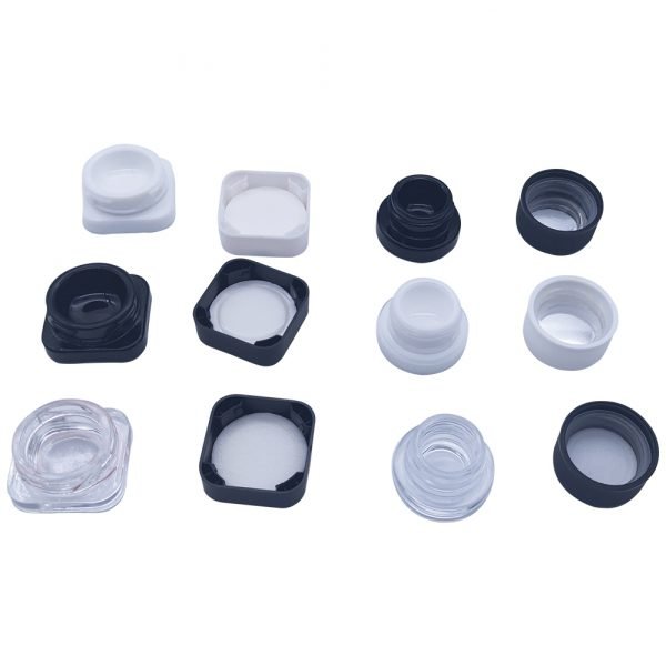 Child-resistant glass jar