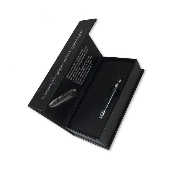 Custom black magnet vape cartridge box