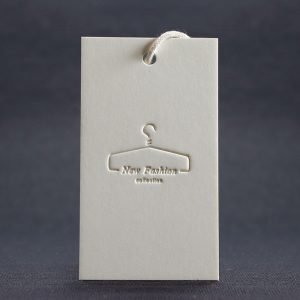 Custom debossed tag
