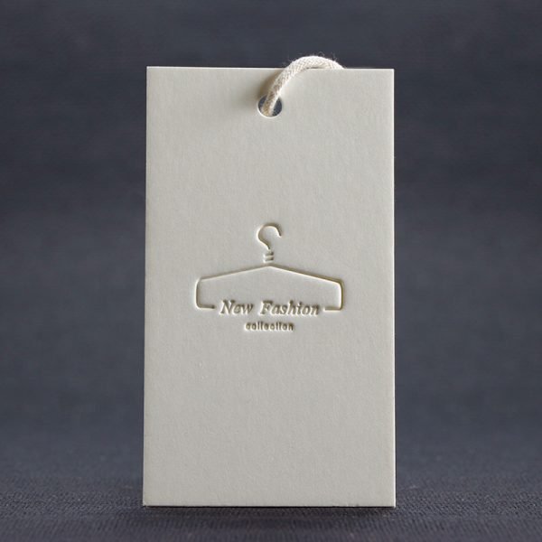 Custom debossed tag