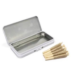 Custom child resistant preroll tin box
