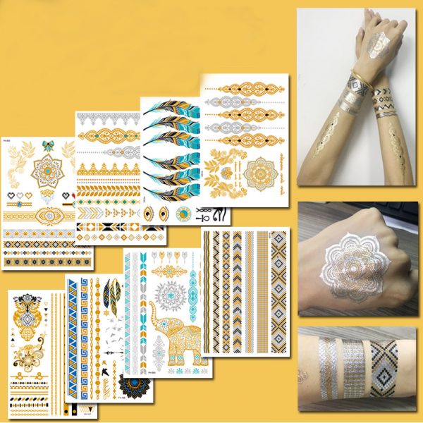 YH series metallic temporary tattoos