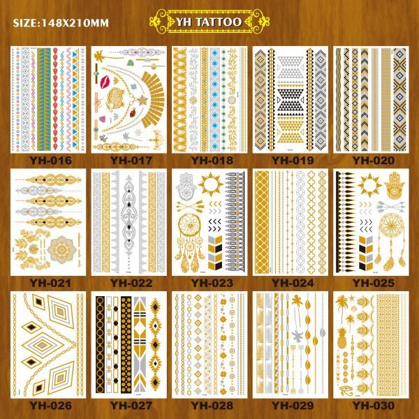 YH series metallic temporary tattoos - 图片 3