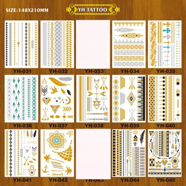 YH series metallic temporary tattoos - 图片 4