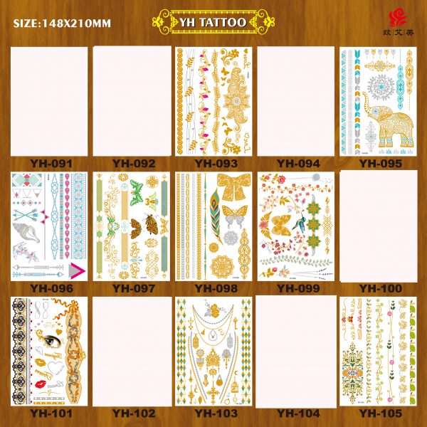 YH series metallic temporary tattoos - 图片 8
