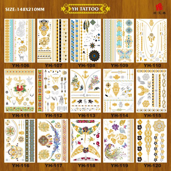 YH series metallic temporary tattoos - 图片 9