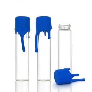 Pre-roll tubes with silicone lids